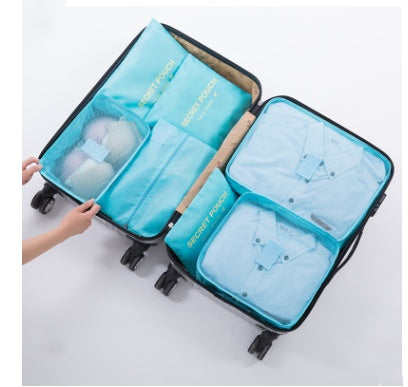 Durable Waterproof Nylon Packing Cube Travel Organizer Bag Women dealsniper-net Bright blue