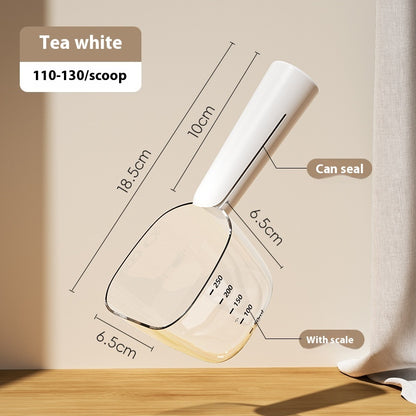 Transparent And Graduated Measuring Pet Food Spoon Pets BlenderJuice.com CJ White