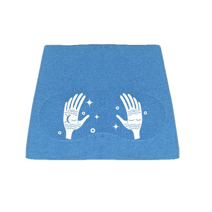 Eye-Opening Hat Eye Mask Set ColdHot Gel Ice Cap Health DealSniper.net Blue embroidery