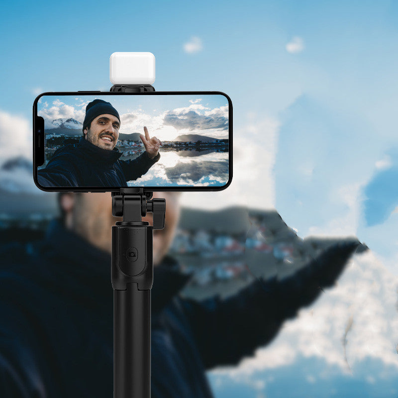 Bluetooth Fill Light Selfie Stick Outdoor Live Broadcast Gadgets Gym From House