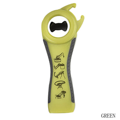 5 in 1 Creative Multifunction Stainless Steel Can Opener Beer Bottle Opener Kitchen DealSniper.net Green