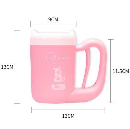 Pet Cat Dog Foot Clean Cup Cleaning Tool Silicone Pets Gym From House
