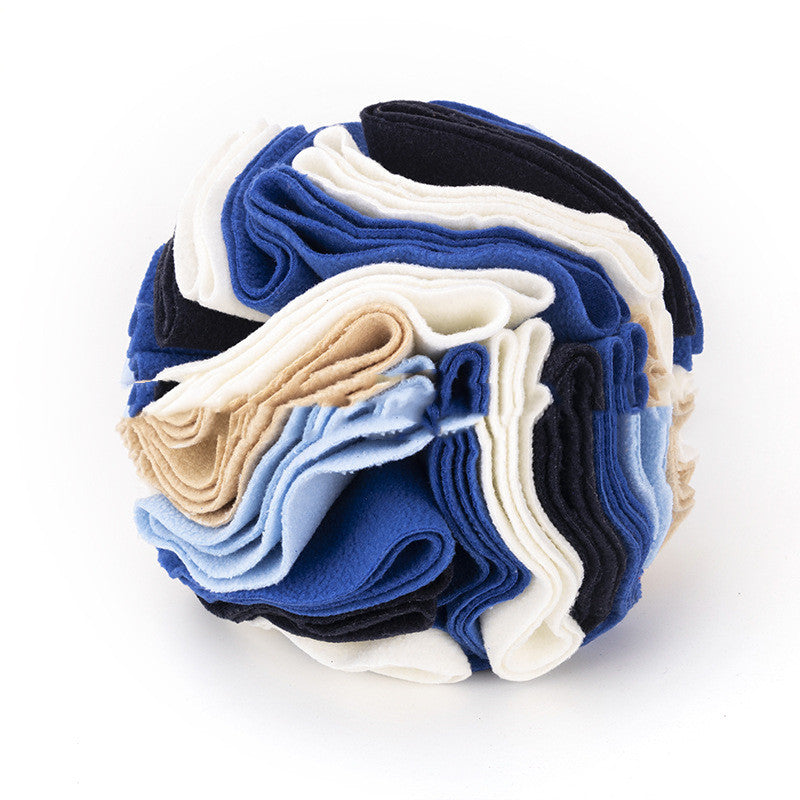 Dog Sniffing Training Blanket Snuffle Ball Mat Pets Gym From House White rice blue 15cm