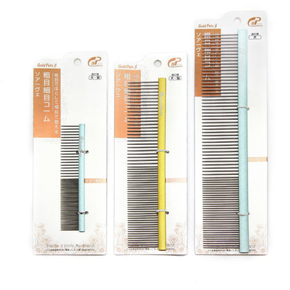 Pet Comb Colorful Stainless Steel Shedding 1mm Dog Grooming Pets Gym From House Blue