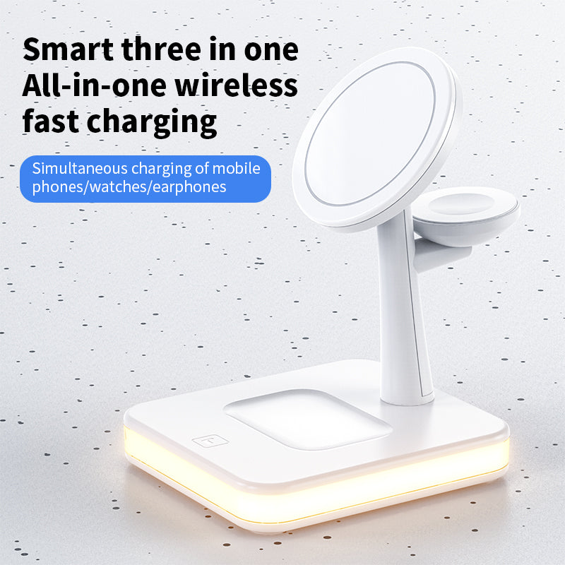 4 In 1 Magnetic Wireless Charger Stand Fast Charging Dock Station Gadgets dealsniper-net