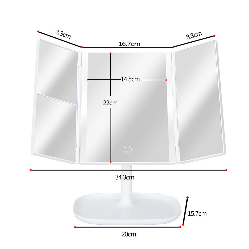 LED Light Makeup Mirror Magnifying Cosmetic Beauty Gym From House C USB