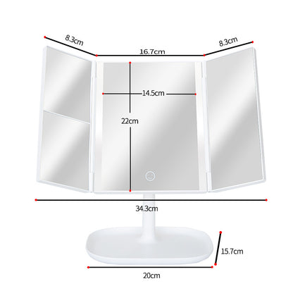 LED Light Makeup Mirror Magnifying Cosmetic Beauty Gym From House C USB