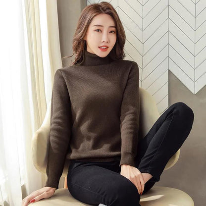 Turtle Neck Winter Sweater Women Elegant Women dealsniper-net