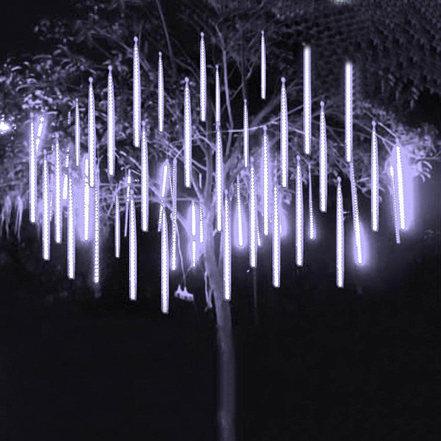 Led Meteor Rain Lantern Garden Light Garden dealsniper-net Purple 30CM AU