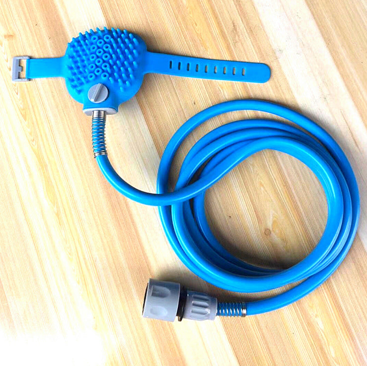 Pet Bathing Tool Pet Dog Convenient Clean Water Pipe Pets Gym From House Blue