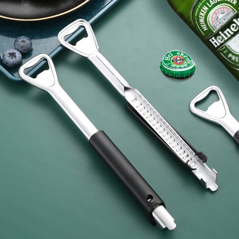 2-in-1 Adjustable Stainless Steel Can Opener Beer Starter Kitchen Tools Kitchen Gym From House