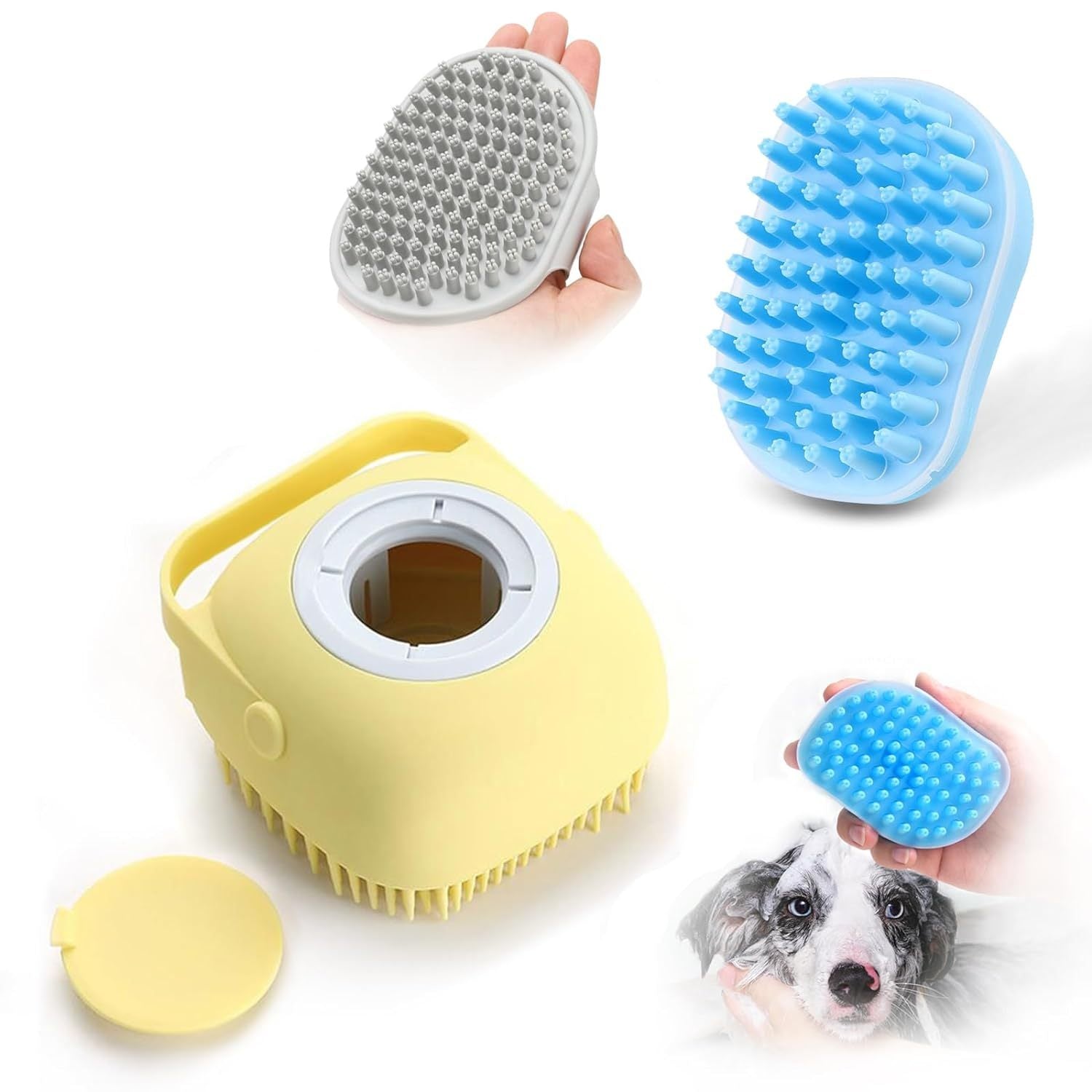 Pet Grooming Brush With Soap Dispenser Pets dealsniper-net