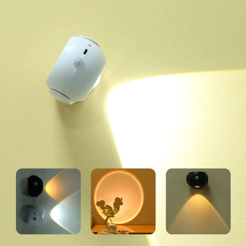 Adjustable Angle Human Sensing Light, Wireless Sunset Light, Indoor Spotlight, House DealSniper.net