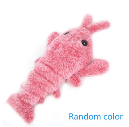 Pet Toys Electric Jumping Shrimp USB Charging Simulation Pets dealsniper-net Jumping shrimp random color About 35CM USB