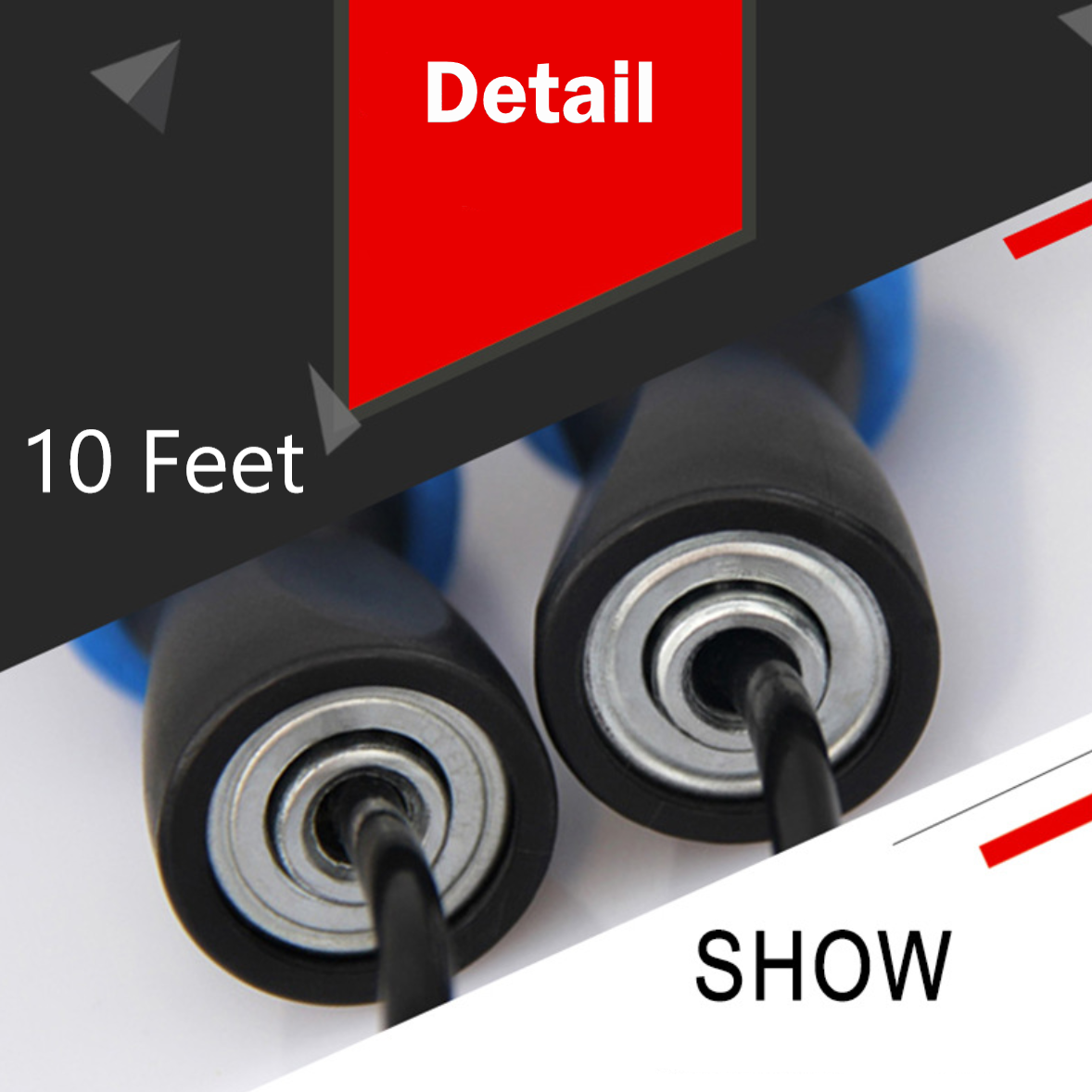 Gym Aerobic Exercise Boxing Skipping Jump Rope Adjustable Bearing Rope Sports DealSniper.net