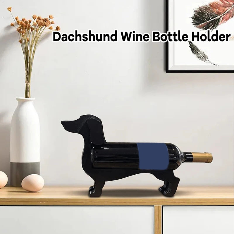 Dachshund Wine Bottle Holder Wine Cabinet Dachshund Kitchen DealSniper.net