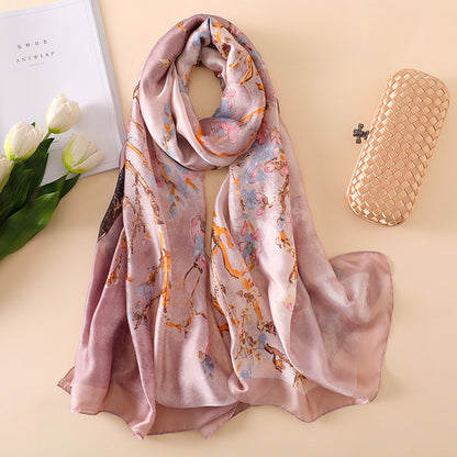 Summer Sunscreen Shawl Scarf Scarf Scarf Women DealSniper.net Purple