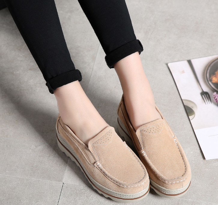 Womens Breathable Suede Slip On Sneakers Women dealsniper-net