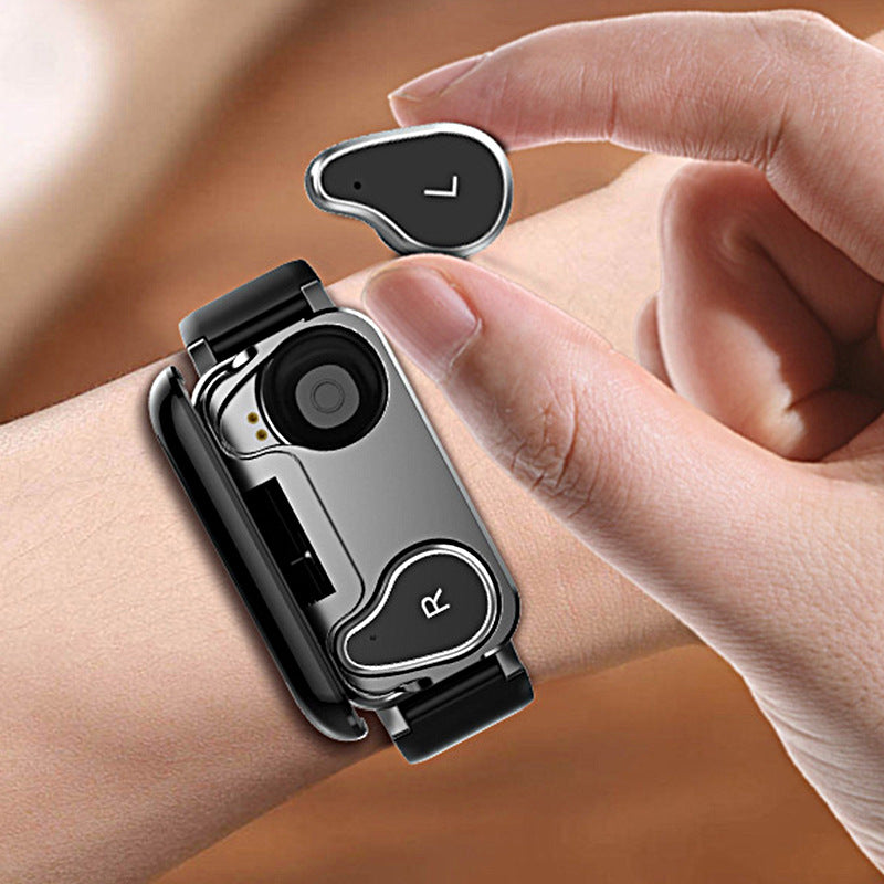 Smart Binaural Bracelet Wireless Bluetooth Headset 2-in-1 Jewelry Gym From House