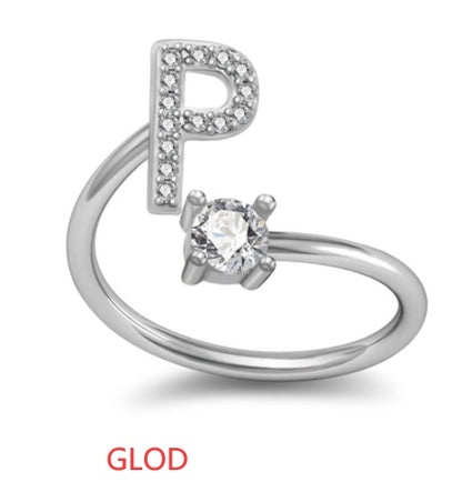 26 Letter English Rings Jewelry