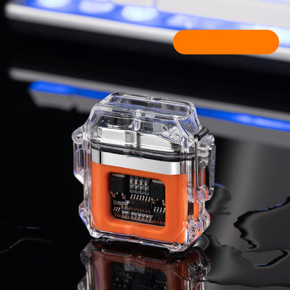 USB Lighter Windproof Double ArcLighter Gadgets Gym From House Orange USB