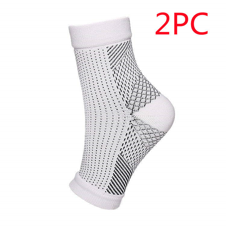 Ankle Guard Foot Angel Anti Fatigue Compression Foot Sleeve Sports DealSniper.net White 2PC LorXL