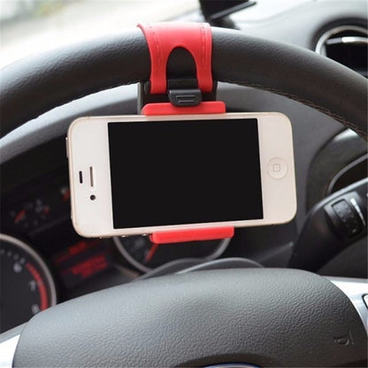 Car Steering Wheel Phone Clip Mount Holder