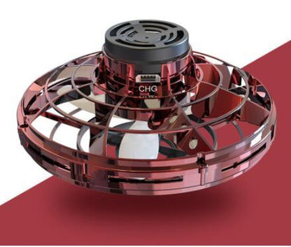 Rotating Flying GyroAircraft Induction Drone Toy Kids dealsniper-net Red 1PCS