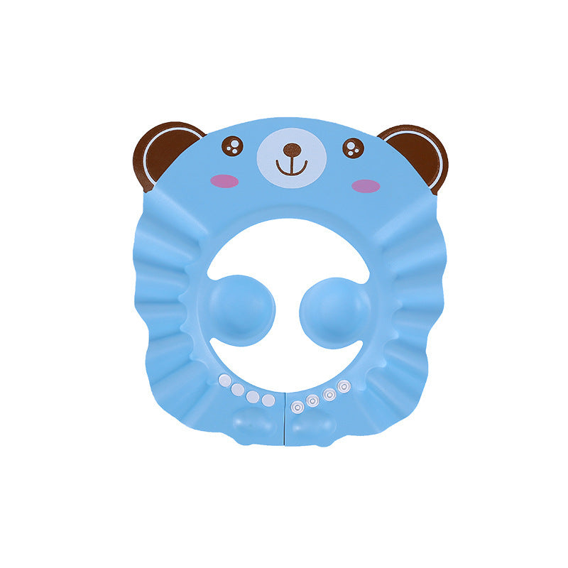Baby Waterproof Ear Protection Shower Hat Kids DealSniper.net Blue Bear Shower Cap