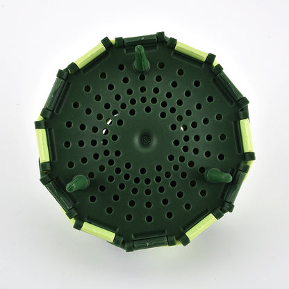 Kitchen Foldable And Retractable Fruit Basket In Plastic Steamer With Handle Kitchen DealSniper.net