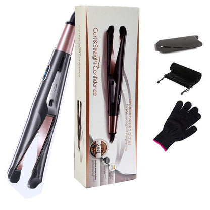 2 In 1 Hair Straightener And Curler Curling Iron For All Hair Types Beauty DealSniper.net
