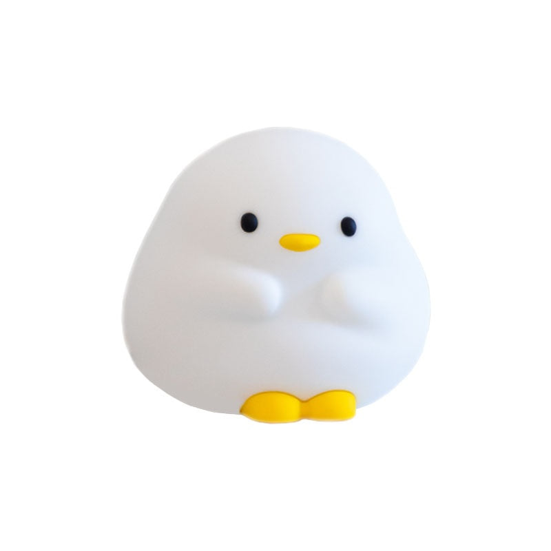 Cute Duck LED Night Lamp Cartoon Silicone USB Rechargeable Home Decor Gym From House 1W Pier Duck
