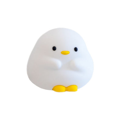 Cute Duck LED Night Lamp Cartoon Silicone USB Rechargeable Home Decor Gym From House 1W Pier Duck