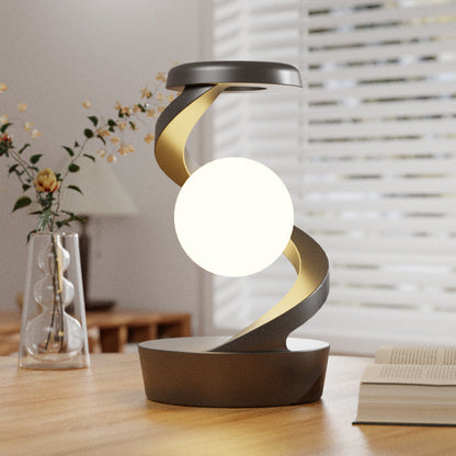 Rotating Moon Desk Lamp With Phone Wireless Charging Sensor Home Decor dealsniper-net