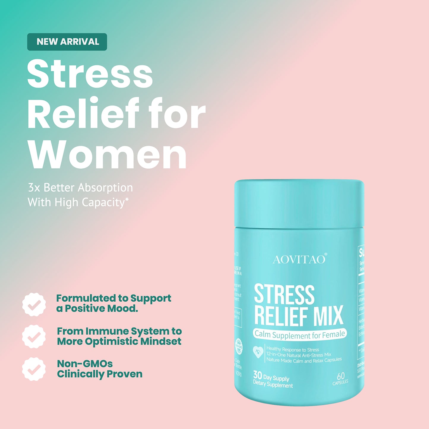 Ashwagandha For Women Supplement Support Anxiery Pill Beauty Gym From House
