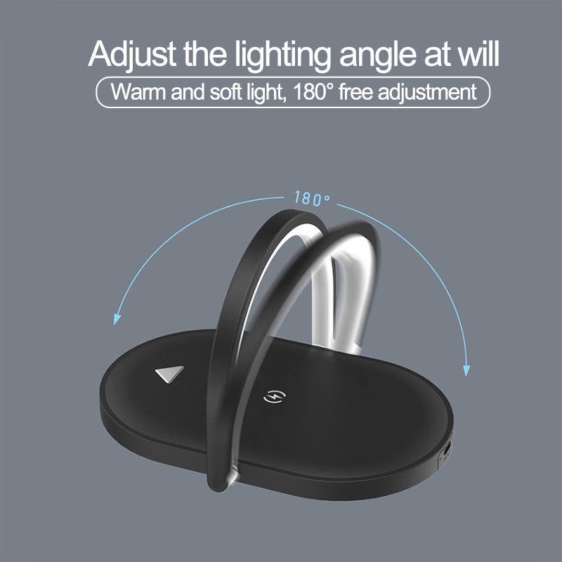 3 In 1 Foldable Wireless Charger Night Light Wireless Charging Light Gadgets dealsniper-net