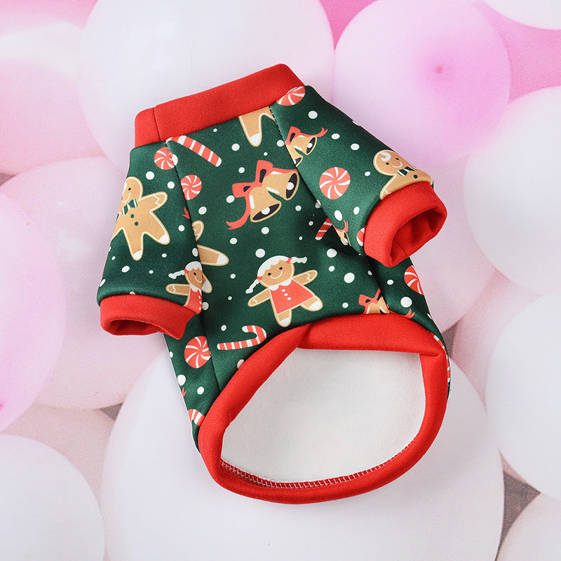 Christmas Dog Clothes Cartoon Pet Supplies Pets DealSniper.net