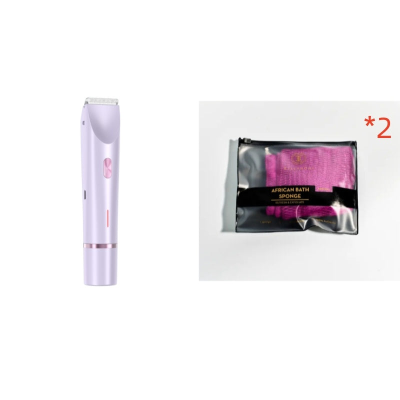 2 In 1 Hair Remover Women's Double Head Shaver Beauty DealSniper.net Purple Set3 USB