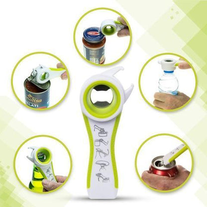 5 in 1 Creative Multifunction Stainless Steel Can Opener Beer Bottle Opener Kitchen DealSniper.net