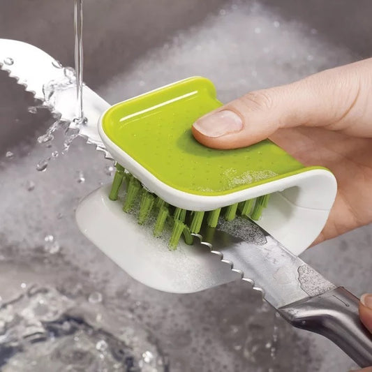 U-Shaped Knife And Cutlery Cleaner Brush Home Kitchen