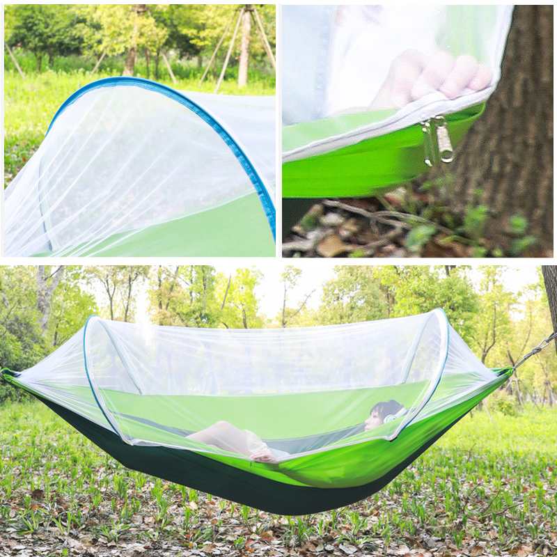 2 Person Portable Outdoor Mosquito Parachute Hammock Outdoor dealsniper-net