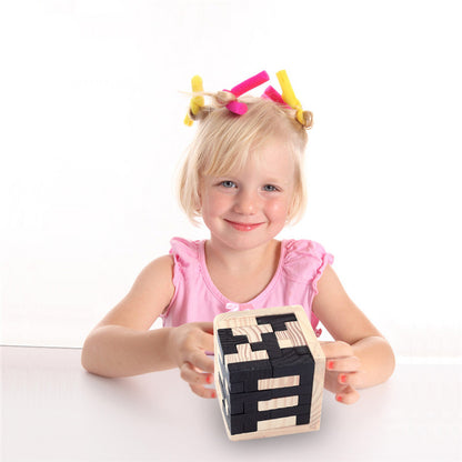 Creative 3D Puzzle Luban Interlocking Wooden Toy Early Educational Toys Puzzles Kids DealSniper.net