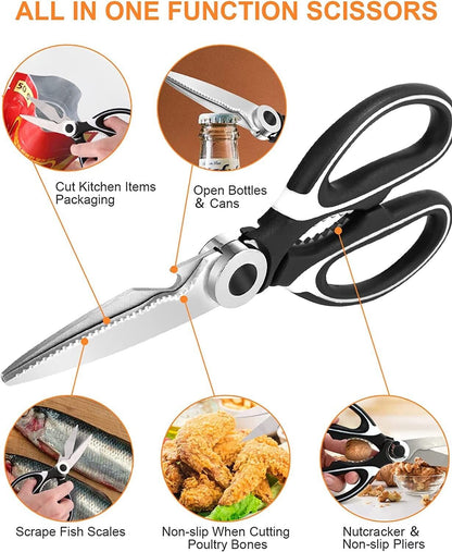 Kitchen Shears Scissors Heavy Duty Cooking Food Meat Chicken Utility Kitchen DealSniper.net