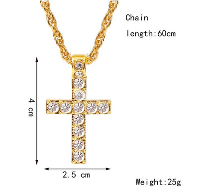 Cross Pendant Necklaces Punk Hiphop Jewelry Jewelry Gym From House