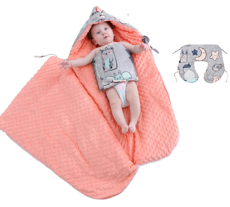 Newborn Baby Blanket Warm Fleece Stroller Cover Quilt Kids dealsniper-net