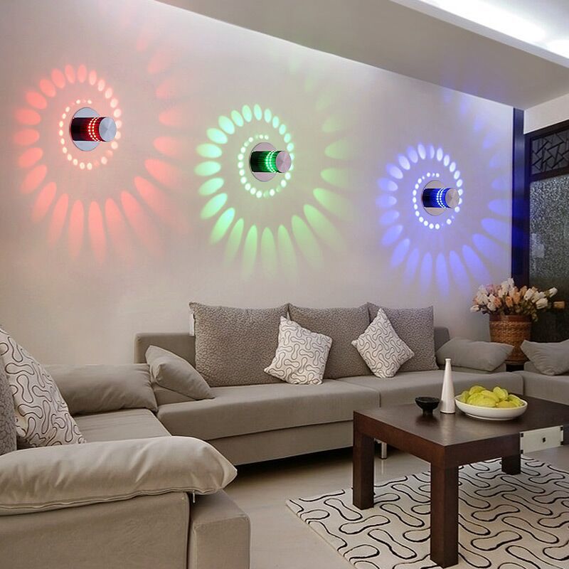 LED Wall Lights Modern Simple Spiral Wall Lamp