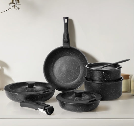 12 POTS And Pans Set, Non-stick Kitchen Cookware Set Kitchen DealSniper.net