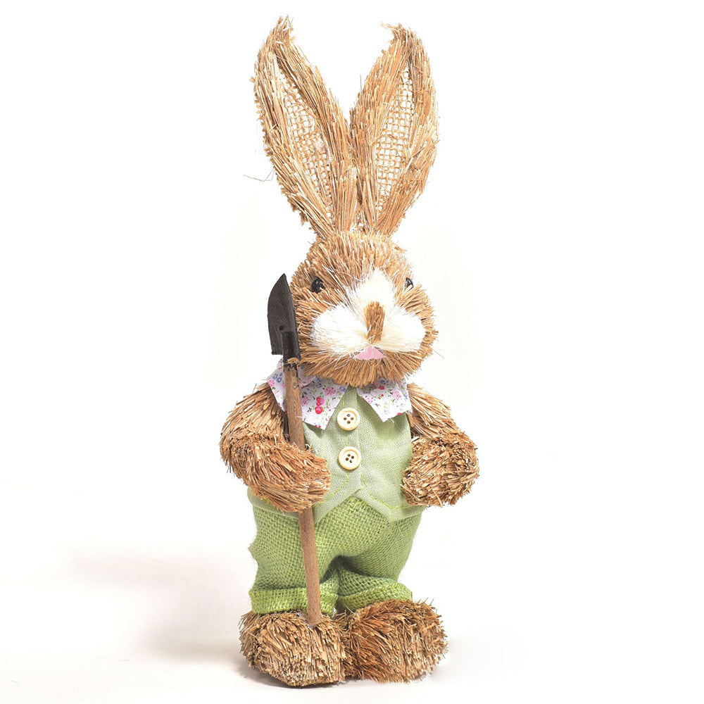 Simulation Papyrus Easter Rabbit Decoration Garden dealsniper-net 25