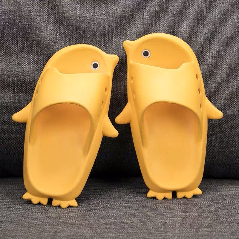 Children's Slippers Summer Cute Penguin Princess Sandals Kids dealsniper-net Yellow 36to37