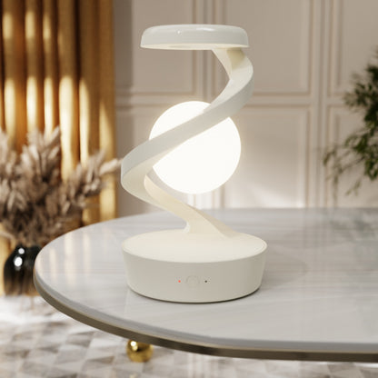 Rotating Moon Desk Lamp With Phone Wireless Charging Sensor Home Decor dealsniper-net White Wireless Charger Style